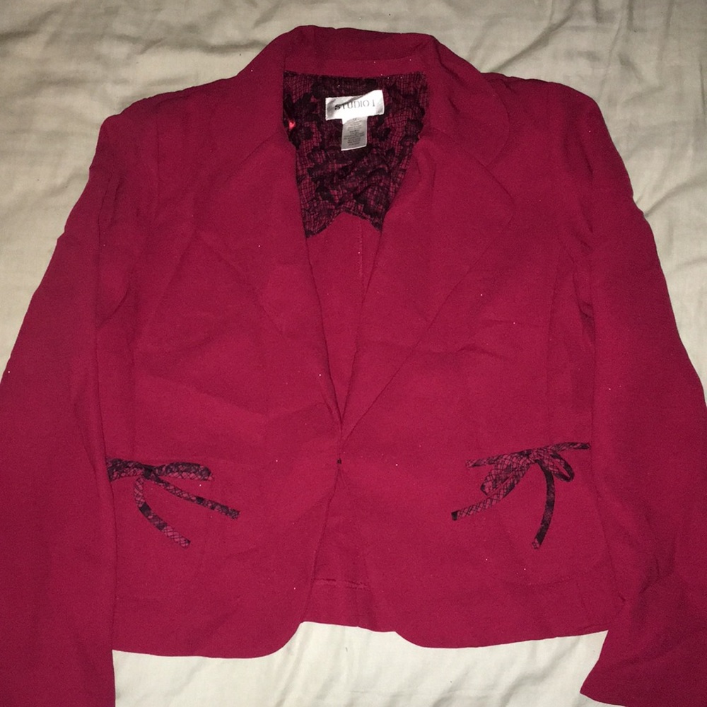 red with black flowers and had two packets